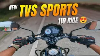 New TVS Sports 110CC🔥 2025 Ride Review 😍 | TVS Sports 110cc  #tvs #platina110 #tvsradeon 