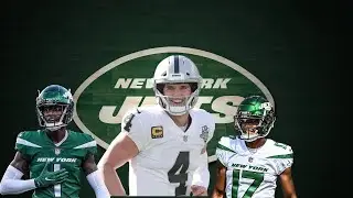 Derek Carr Visiting Jets and Sauce Gardner and Garret Wilson Rookie of the Year Awards