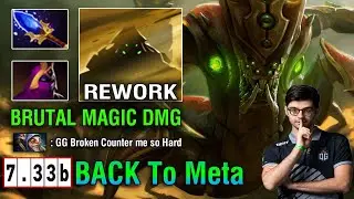 CEB [Sand King] OFFLANE IMBA Rework Skill Ez Counter Hot Pick Meepo Unlimited Stun - Dota2 7.33B