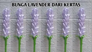 membuat bunga lavender dari kertas