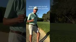 This is how to hit a successful chip shot when the ball is above your feet