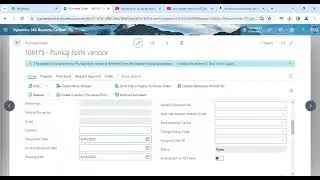 Purchase Order || Dynamic Business Central 365.