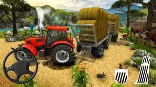 Hill Cargo Tractor Trolley Simulator Farming Game | Android Gameplay