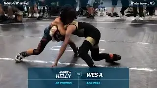 Andrew Kelly vs Wes A. - Tyrant Poseidon Open (Folkstyle) - 04/2025