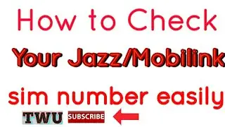 How to easily check Mobilink/Jazz sim number|Easy tricks|tips 2017|1080p