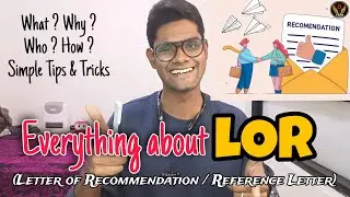 Everything about LOR✉️ Letter of Recommendation | Tamil | Reference | Career | ThiNK Biology