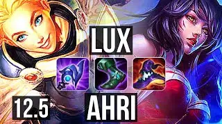 LUX vs AHRI (MID) | Rank 2 Lux, 11/3/16, 800K mastery, Rank 12, Dominating | NA Challenger | 12.5