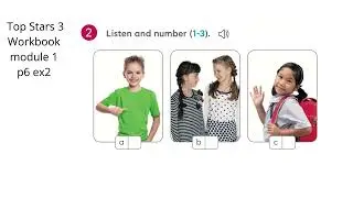 Top Stars 3  Workbook module 1  p6 ex2