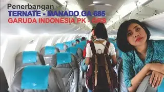 Penerbangan Ternate - Manado Bersama Garuda Indonesia GA 685, Landing Samratulangi Airport Manado