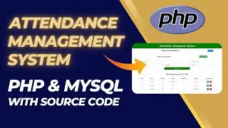 Attendance Management System | Simple PHP Project | Mini Project with Source Code