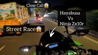 Hayabusa Vs Ninja Zx10r | Wheelies On Ninja Zx10r | Superbike Street Race | #zx10r #hayabusa #race