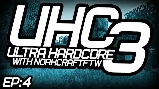 Minecraft UHC (Ultra HardCore) Season 3 w/NoahCraftFTW & Pocketisland! - CLOSE CALL! #4