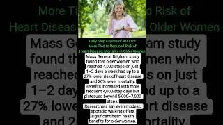 Daily Step Counts of 4,000 #statisticallysignificant #factorfiction #mortalityrisk #doubleburden