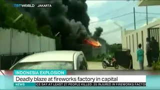 Blaze at a fireworks factory in Jakarta kills at least 47
