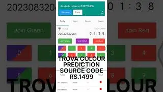 Trova Colour prediction website source code | colour prediction game #shorts