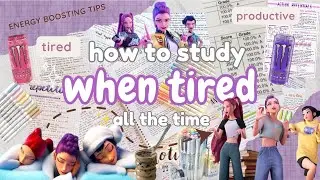 How to study when you're TIRED ✨🥱 bye-bye 