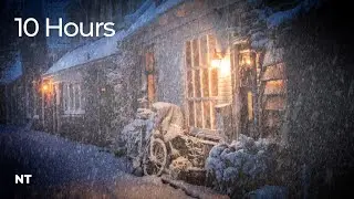 Метель в зимней деревне | Звуки ветра и снега (белый шум для младенцев)