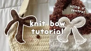 knit bow tutorial using a sentro knitting machine  🎀