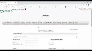 6.2 How to do Pigmy closure in S-Ledger