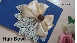 🎀 Beautiful Hair Bow Making Tutorial | Easy DIY Ribbon Bow 🎀