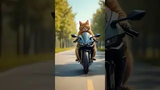 Cat rider #cat #cutecat #kitten #love #aicats #catvideos #cutecats #cuteanimals