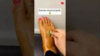 Get Fair Feet In 5 Minutes | Sun Tan Removal Pack At Home | Easy pedicure #shorts #skincare #viral