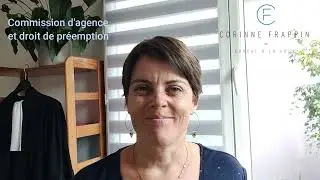 Commission d'agence et pr&eacute;emption