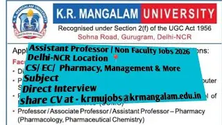 Teaching Jobs 2026: Assistant Professor Vacancy in Delhi-NCR | Pharmacy, CS, Management & more 