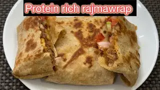 Protein Rich Rajma Wrap | Healthy Breakfast Recipe | High Protein Veg Wrap