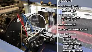 ITEMA R9500 Rapier Machine - Wool&Cashmere #Itema #termopartners #termo #textileindustry #rapierloom