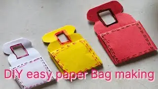 DIY Easy Paper Bag Making | Handmade Gift Bag | Paper Craft Tutorial