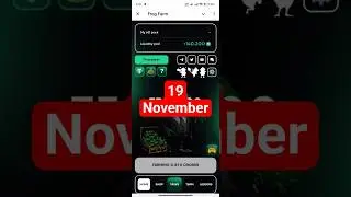 Frog farm daily chipher 19 November -earn from telegram bots #games #gaming #bitcoin #crypto