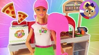 Игровой набор БАРБИ ПИЦЦЕРИЯ | Барби готовит пиццу из пластилина  | Mattel Барби Пицца шеф