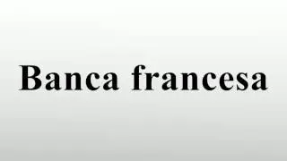 Banca francesa