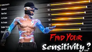 Freefire Find Your Sensitivity 🤯 2024 best sensitivity in freefire ✅ | 200 sensitivity settings⚙️..!