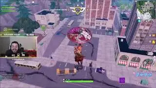 STREAMERS REACT TO *NEW* TILTED TOWERS BUILDING GETTING DESTROYED *Live Event* (Fortnite BR)