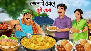 लालची आलू पुरी वाला | lalachi alu puri wala | hindi stories | moral stories | hindi कार्टून |kahani 