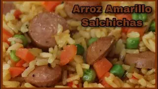 Arroz Amarillo Con Salchichas/Perro Caliente.