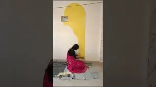 Living Room Wall Art, Episode 02🖌️💖 #shorts #painting #art #homedecor #diy #youtubeshorts