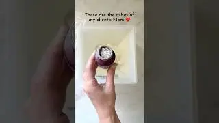 Cremated Ashes Resin Art #cremation #resin #epoxy #memorial #funeral #remains #ashes #resinartist
