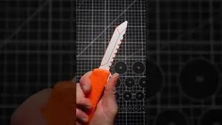 3D printed tactile spring loaded knife