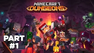 Minecraft Dungeons - Full Game Walkthrough Part #1 (Squid Coast & Creeper Woods)