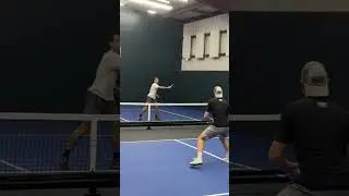 Cross-court backhand flick 💥⁠ #pickleball #athlete #sports #explore #shorts⁠