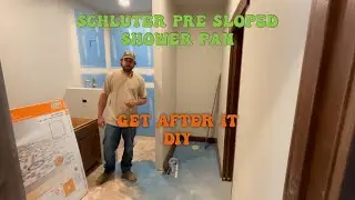 How easy is a @schlutersystems1 shower pan to install? I&rsquo;ve never done this before!! #diy