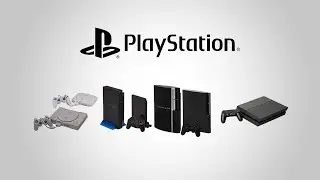 PlayStation Consoles Evolution PS1 - PS4 & PSP (1994-2017)