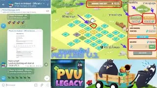 EP47 PVU Legacy The land auction opens at7:30p.m. UTC, New York City time ประมูลที่ดิน 19.30 น. UTC