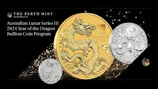 Australian Lunar Series III 2024 Year of the Dragon Bullion Coin Program