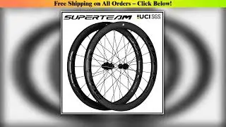 SUPERTEAM Disc Brake 700C Carbon Wheels Center Lock/6 Bolt Road Bike Wheels UCI Quality Road