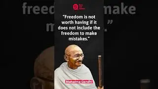 Freedom is not worth having...| Mahatma Gandhi Quotes | Quotes Status | #shorts #motivation
