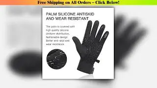 Winter Gloves Man Sports Bike Snow Bicycle Gloves Touchscreen Windstop Silicone Cycling Gloves